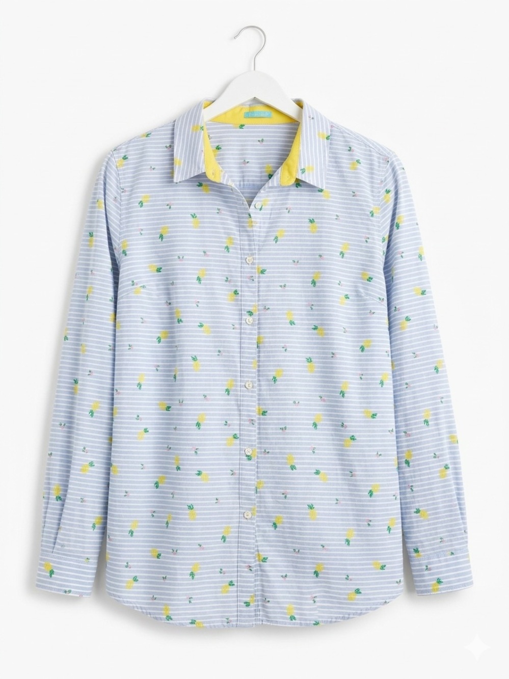 J McLaughlin Euro Summer Lemon Coastal Grandma Amalfi Coast Vibes Button down XL